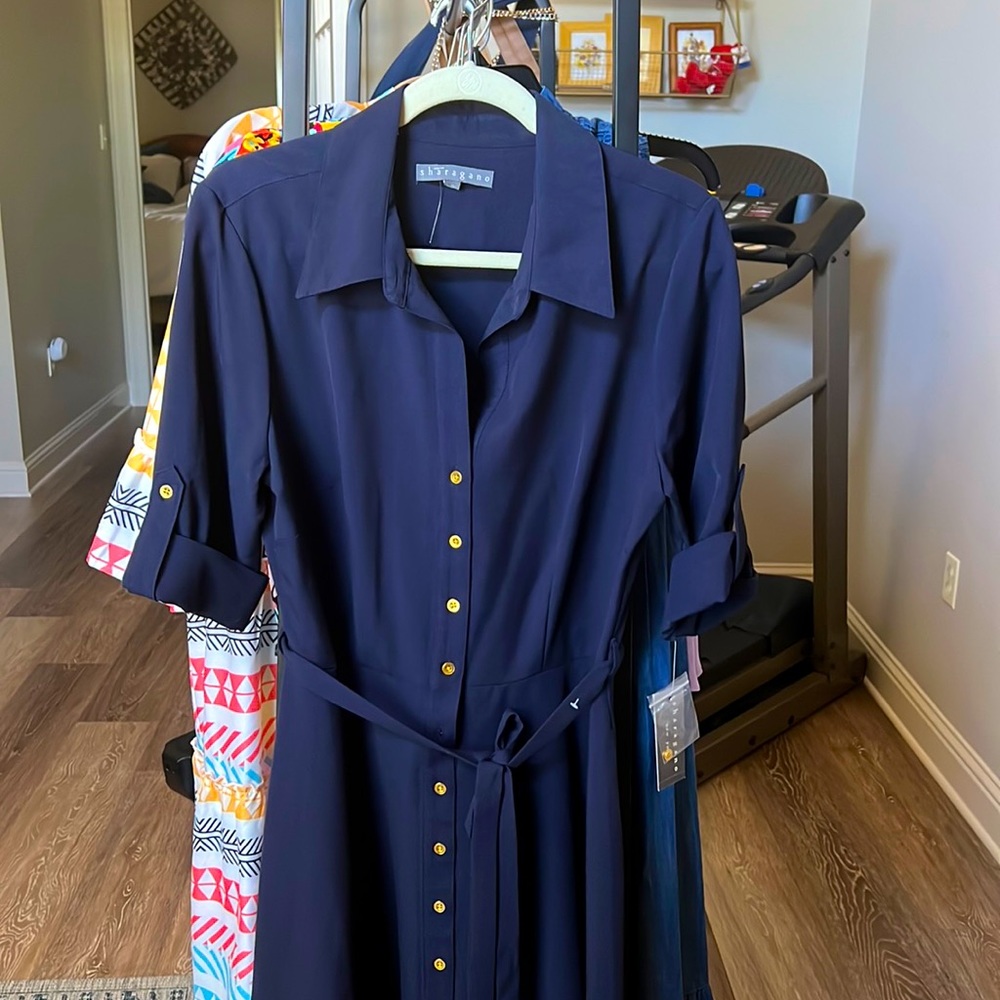 Navy blue Shirt dress